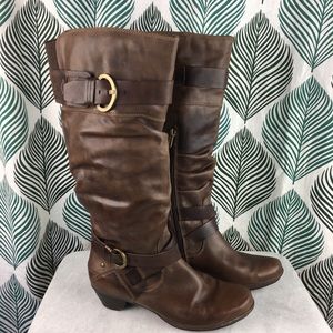 Pikolinos Brujas Brown Mid Calf Buckle 